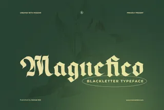 Magnefico - Bold Blackletter Font