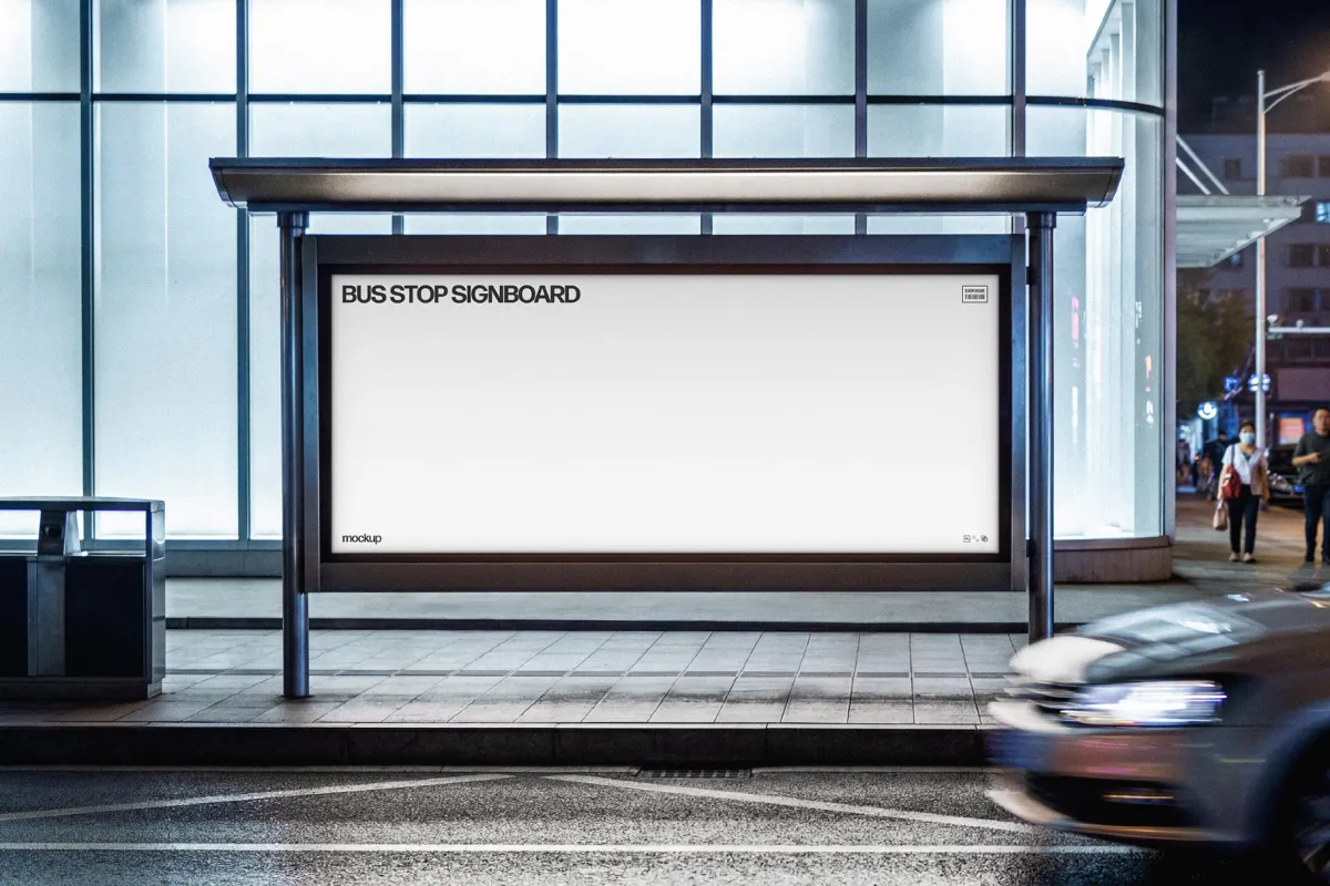 Bus Stop Screen Mockup