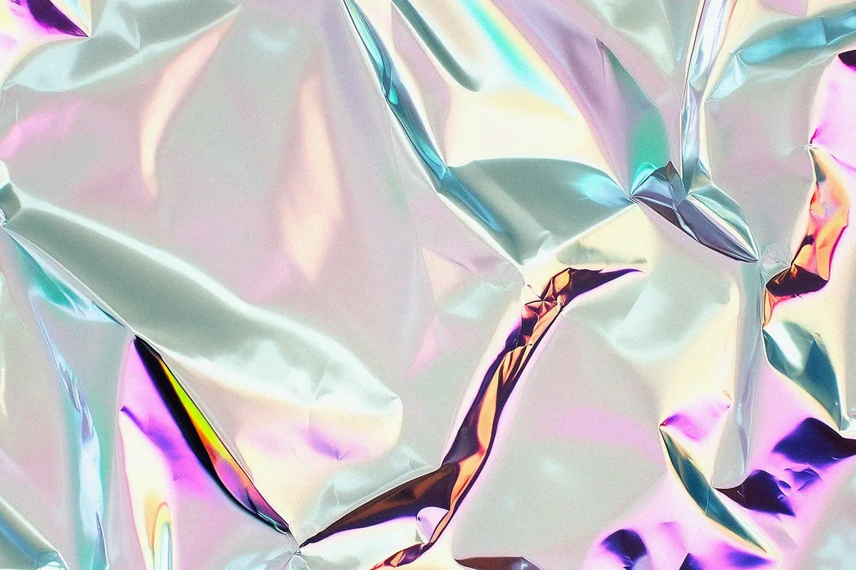 Iridescent Holographic Foil Textures