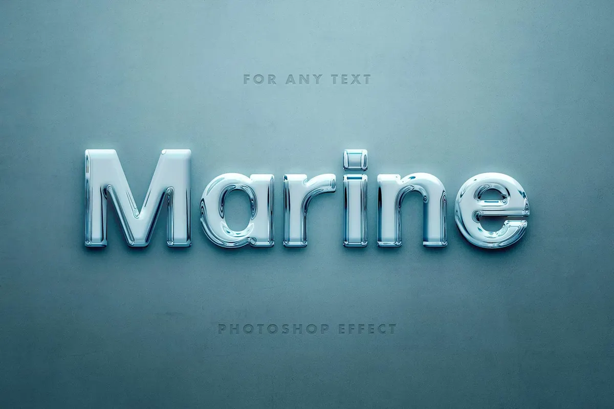 Glossy 3D Text Effects
