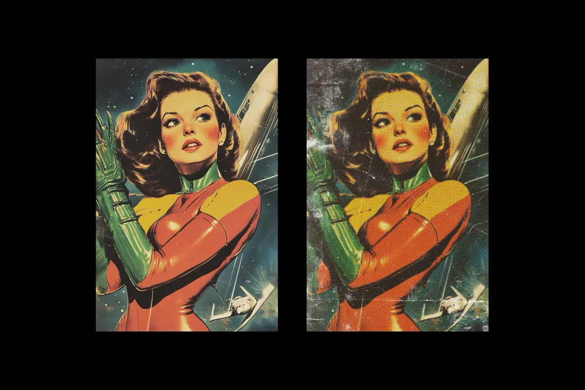 Retro Comic Poster Effect