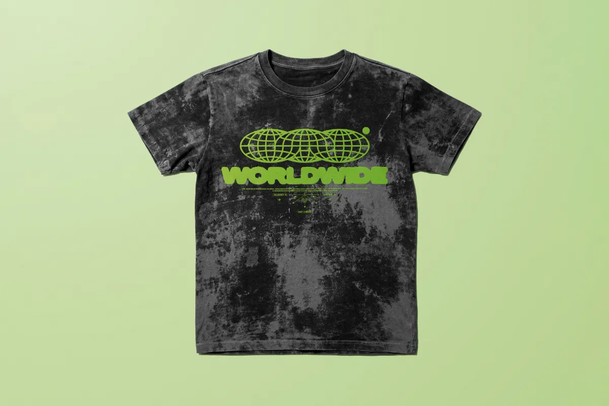 Puff Print T-Shirt Mockup