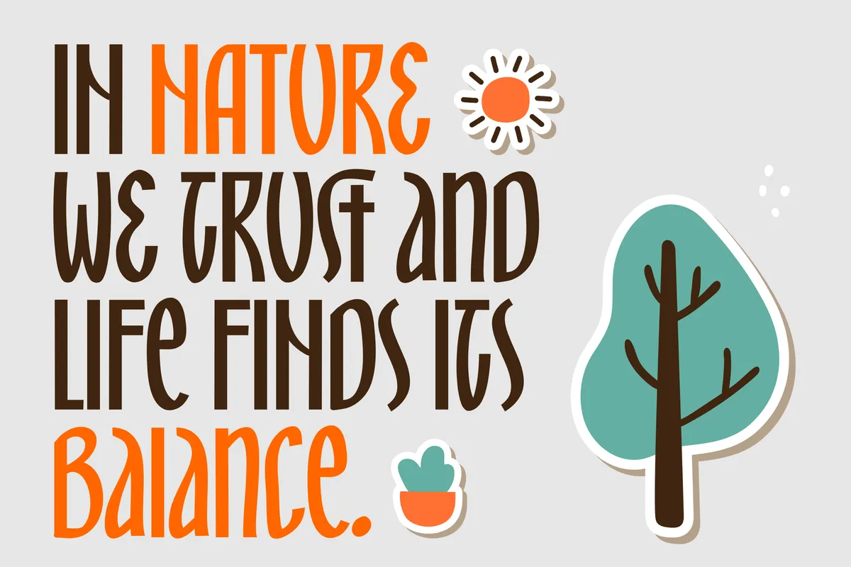 Mandiora - Stacked Ligature Display Font