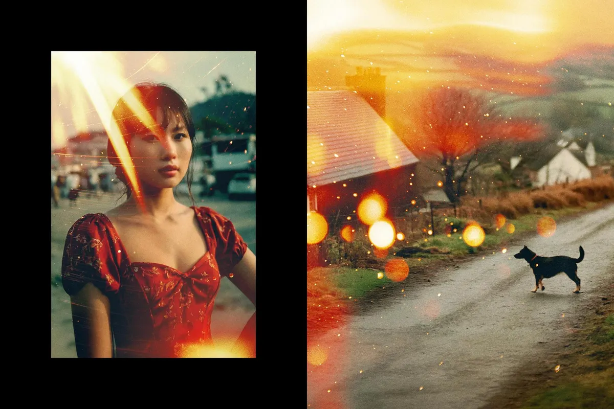 Analog Light Leaks Overlays
