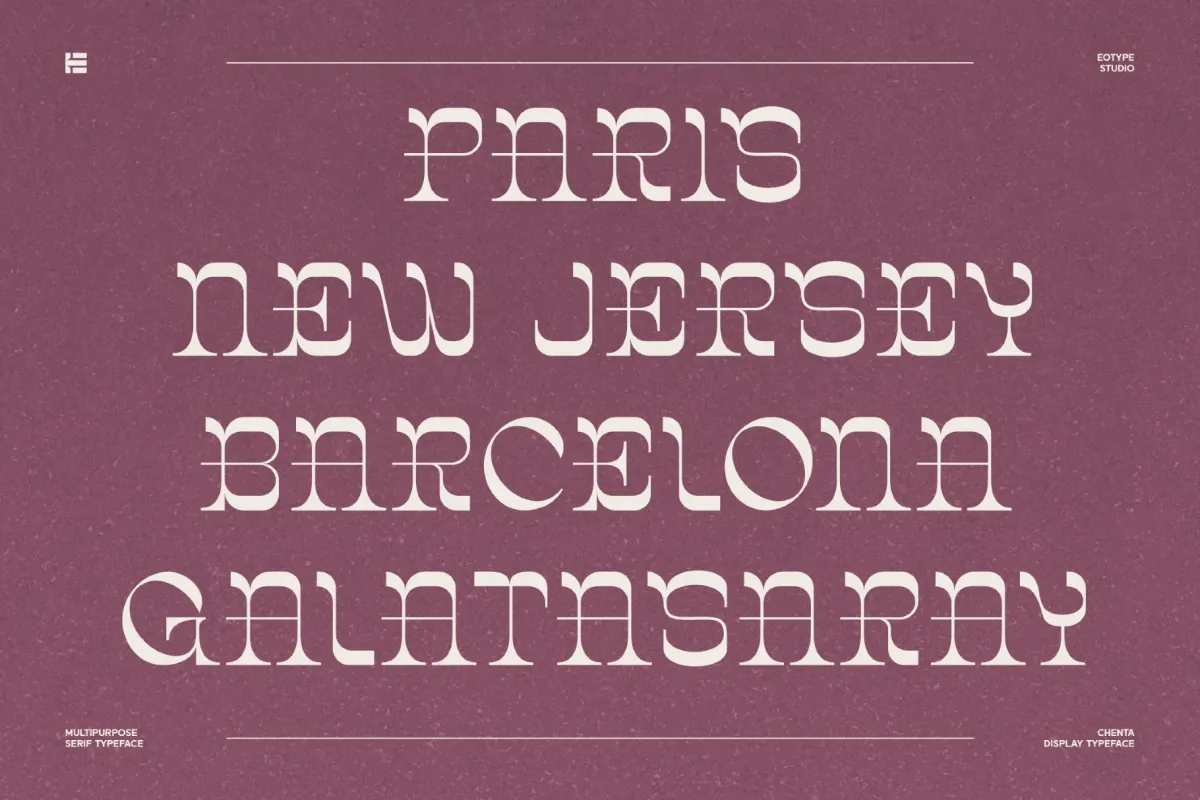 Chenta - Groovy Serif Display Font