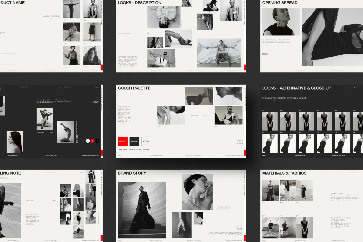 RUBE - LookBook Presentation Template