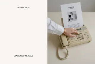 Fax Letterhead Mockup