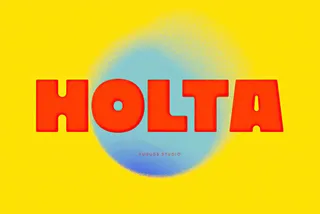 Holta - Chunky Rounded Display