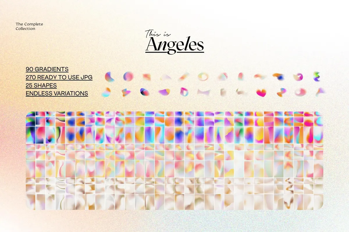 Angeles - Retro Gradients & Shapes