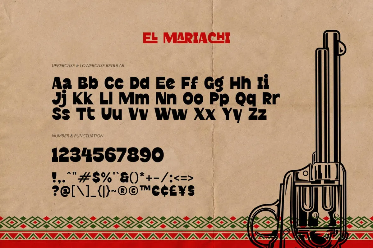 El Mariachi - Mexican Font