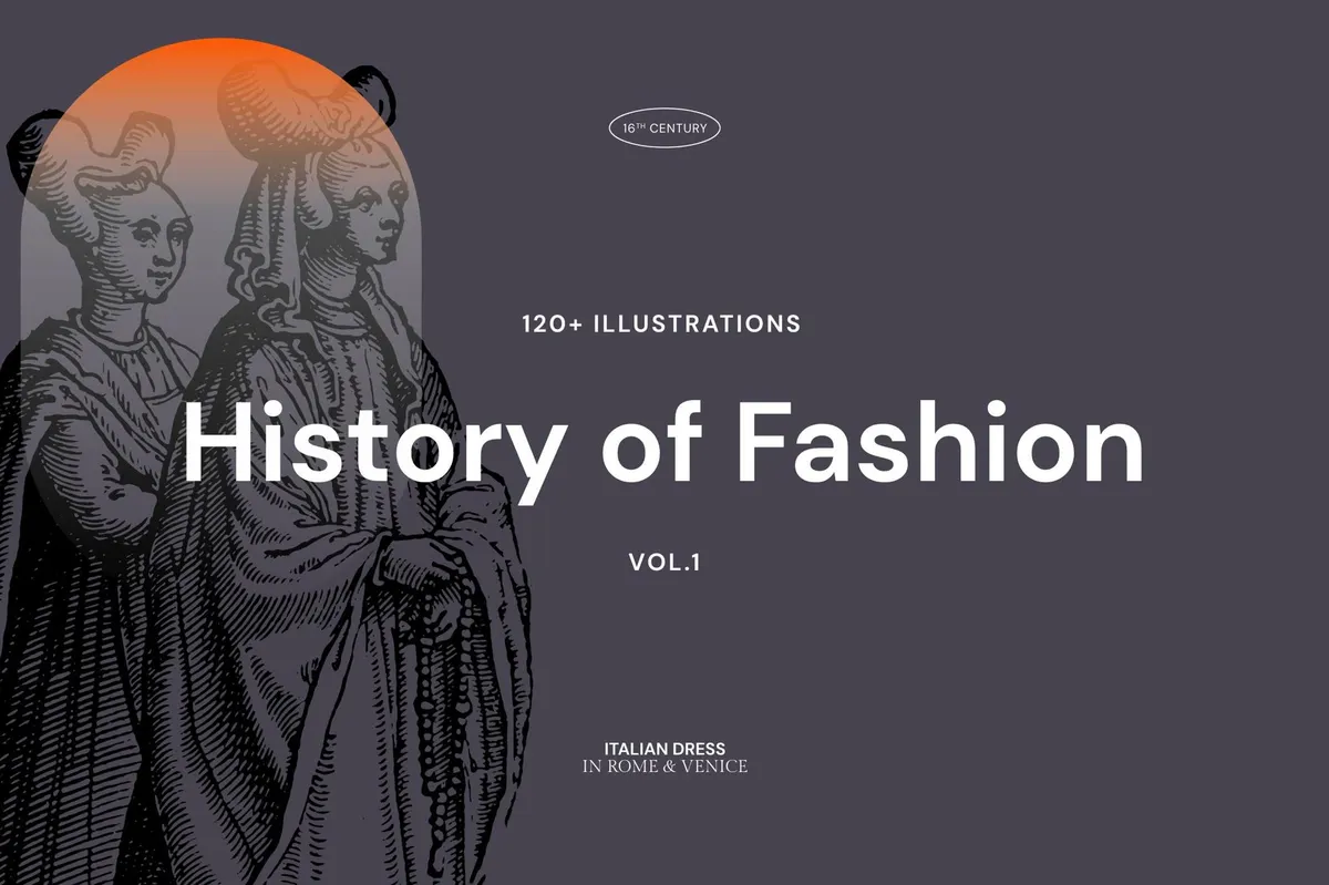 History of Fashion - Vector Illustrations