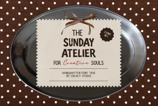 The Sunday Atelier - Handwritten Font Trio
