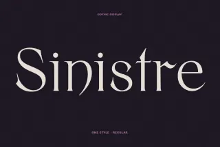 Sinistre - Decadent Horror Font
