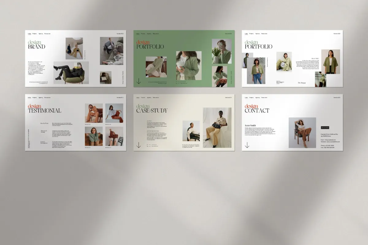 Design Portfolio Presentation Template