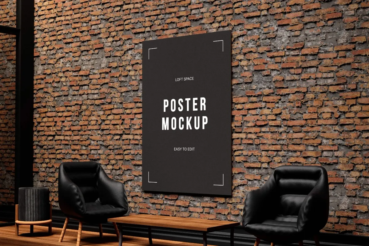 Loft Space Poster Mockup