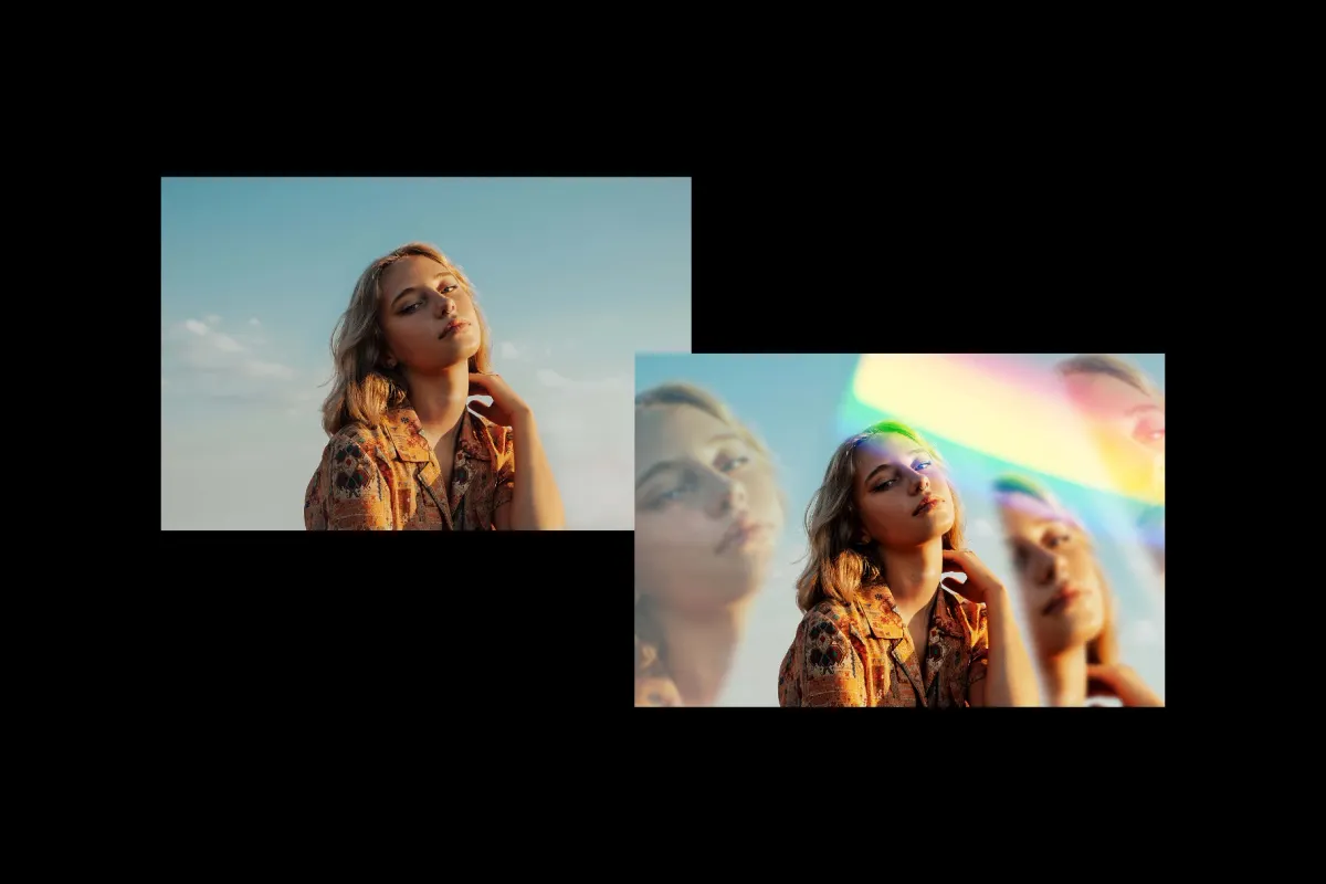 Prismatic Vibes Photo Effect