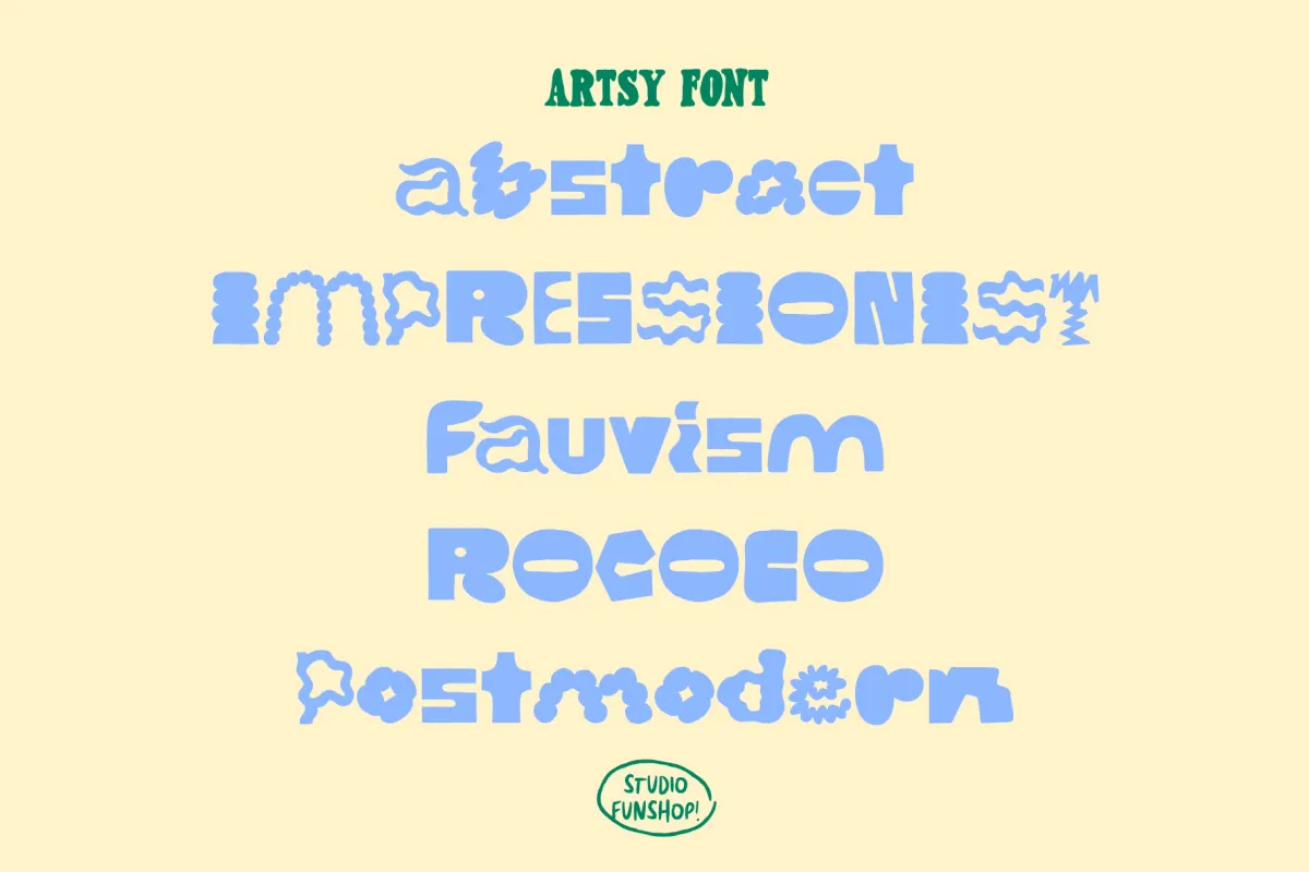 Artsy - Bold Hand-Lettered Display