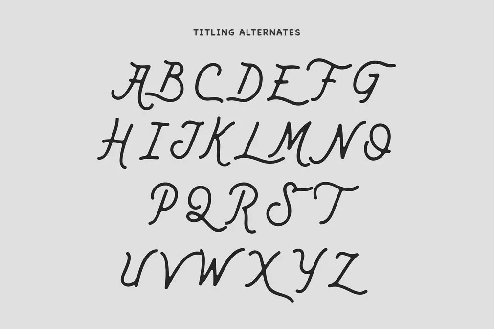 Bant Achillers Script Typeface