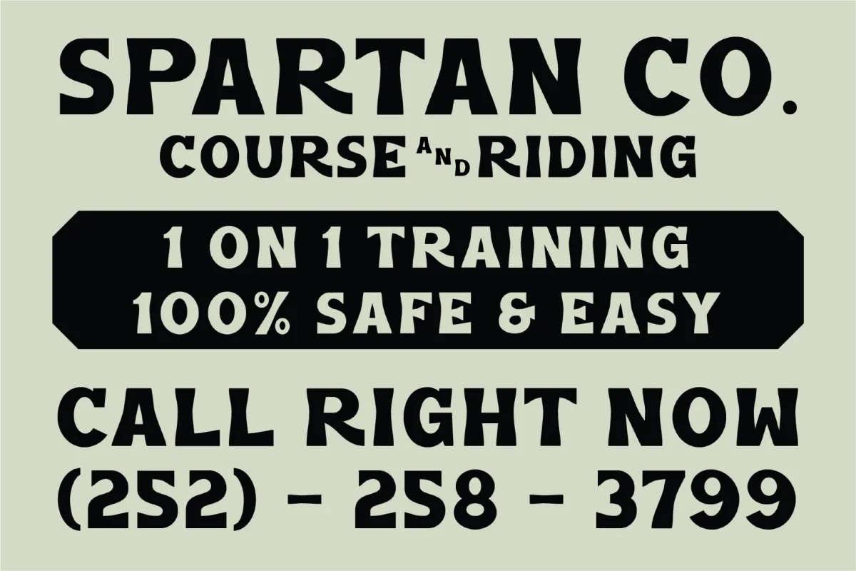 SFC Sparta Vintage Display Font