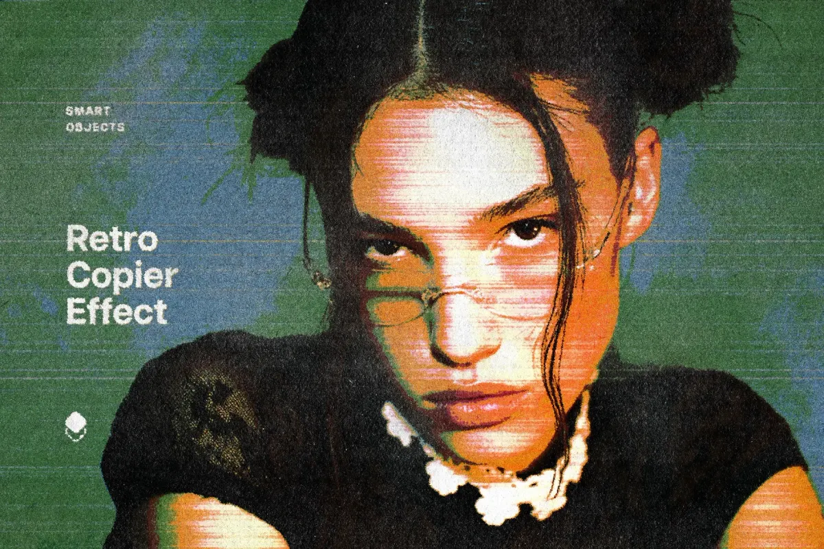 Retro Copier Photo Effect