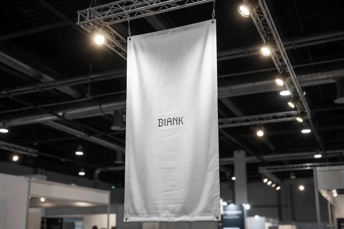 Hanging Vertical Banner Mockup
