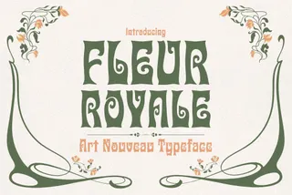 Fleur Royale - Art Nouveau Typeface