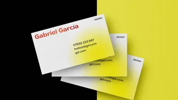 Flying Business Cards Mockup