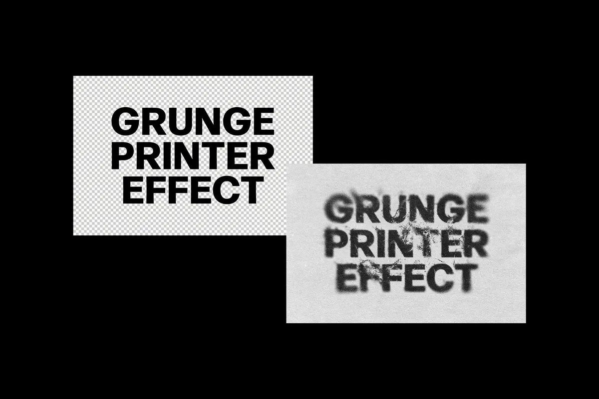 Grunge Style Text & Logo Effect