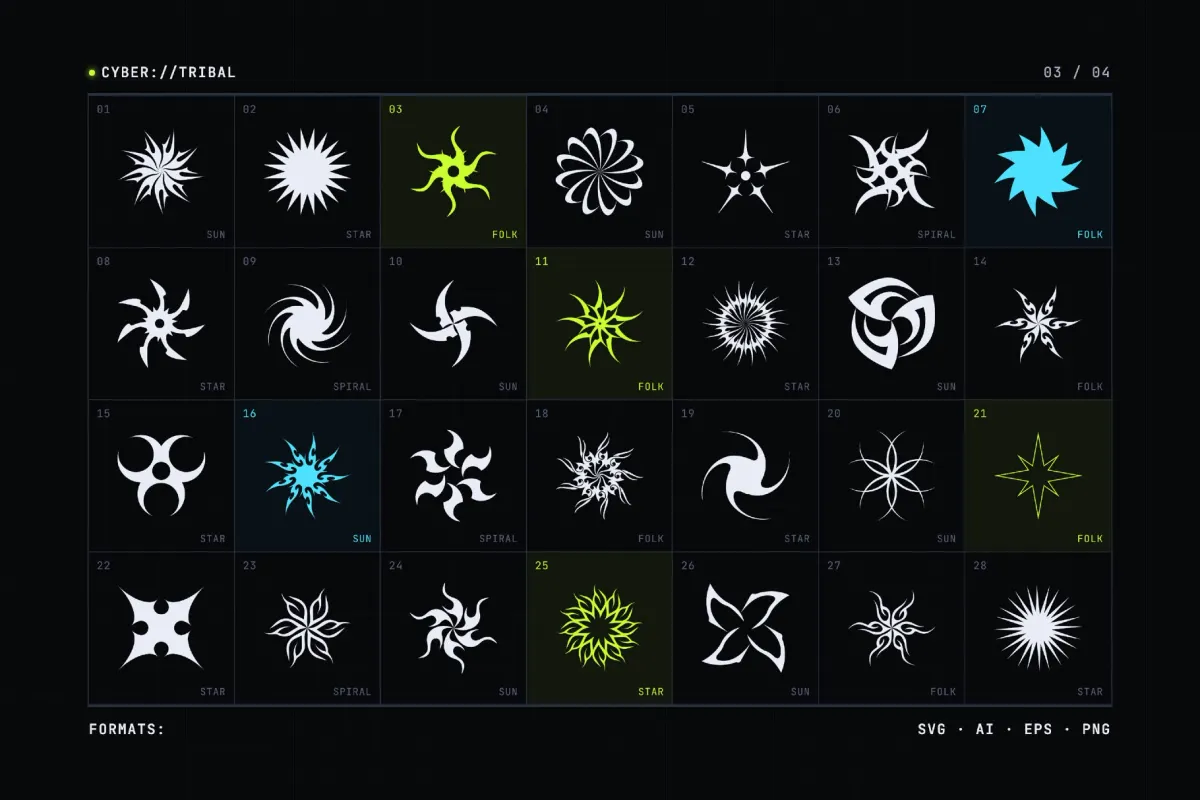 Cyber Tribal Stars