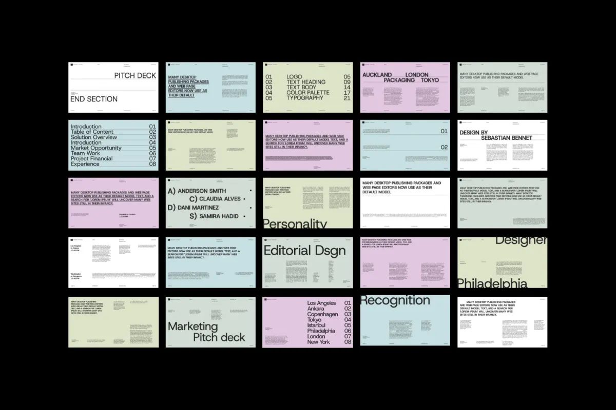 Clean Marketing Pitch Deck Keynote Template
