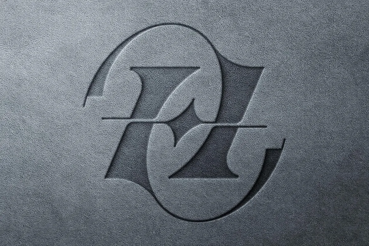 Leather Pressed Text & Logo Mockup