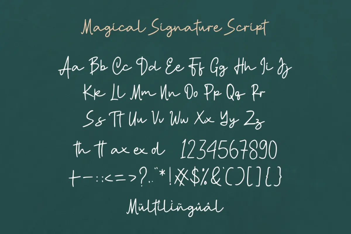 Magical Signature - Modern Luxury Font Duo