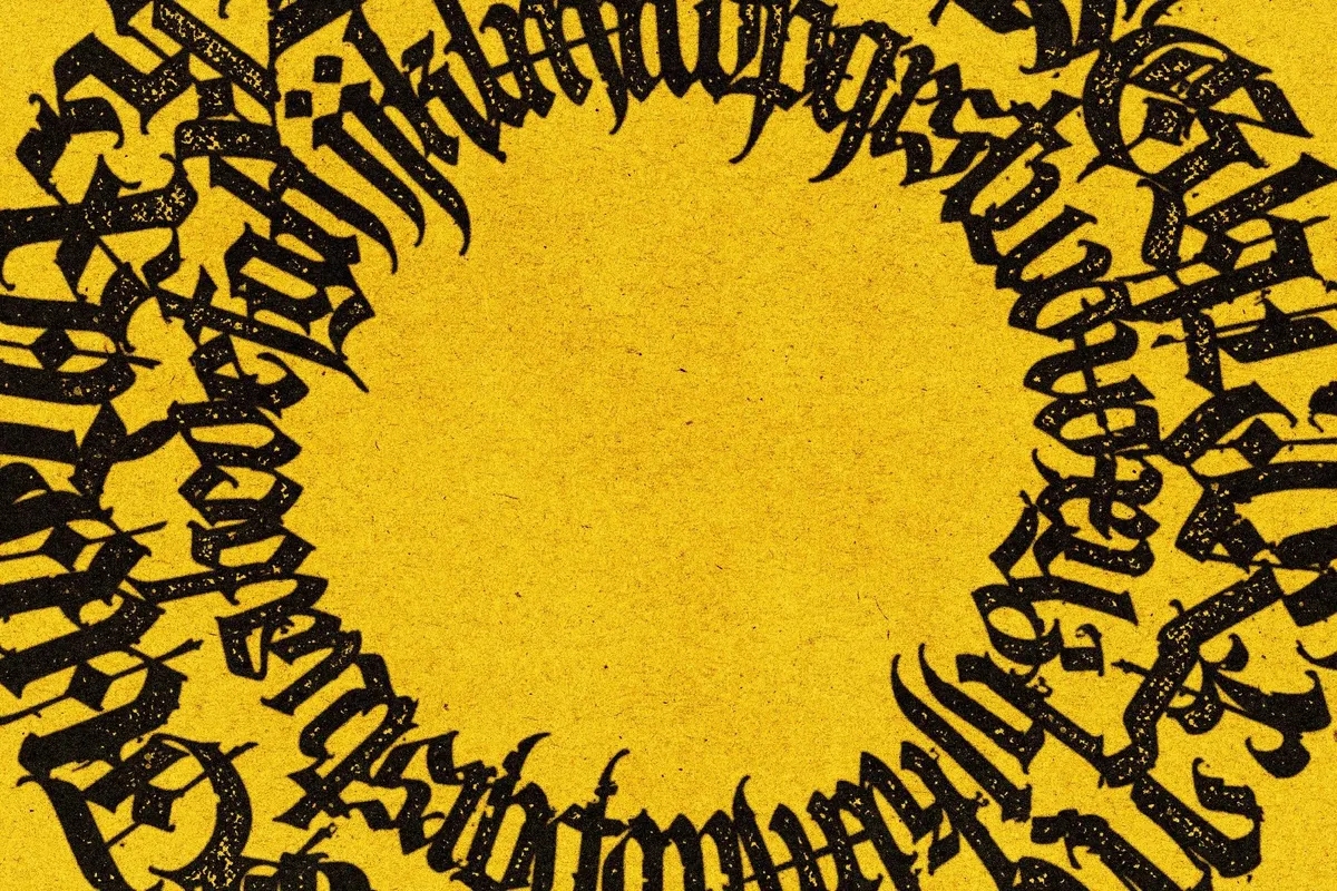 Colored Stamp Bleed Text Effect