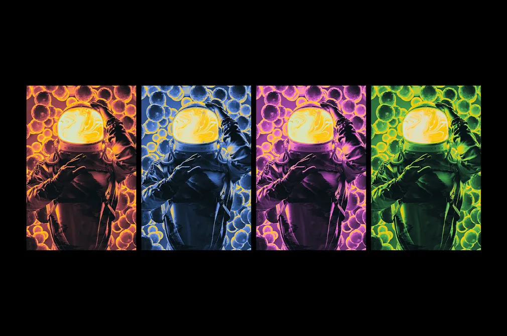 Acid Gradient Maps Photo Effect