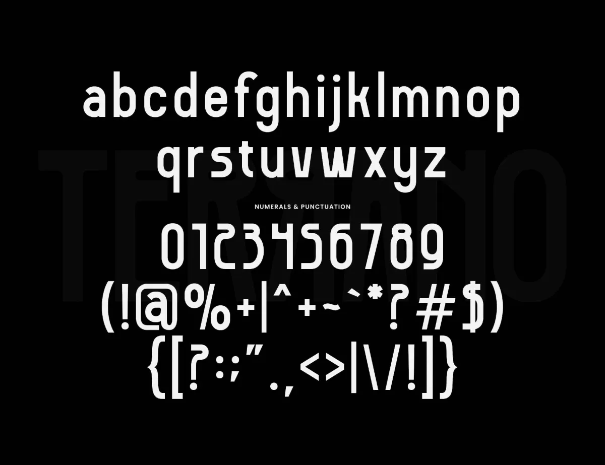 Terrano - Display Sans Serif Font