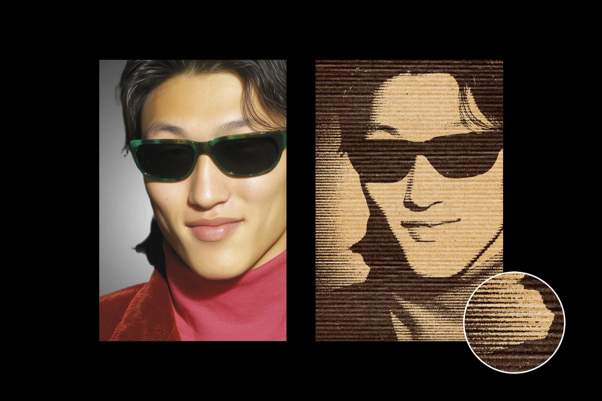 Kraft Cardboard Photo Effect