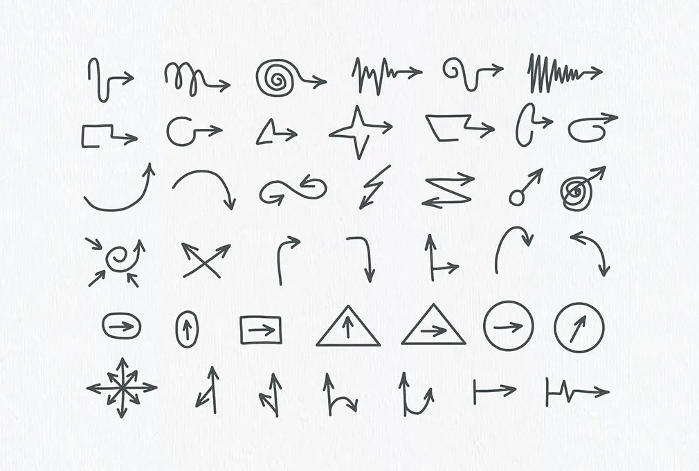 Arrow Head Vector Set