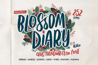 Blossom Diary — Handwritten Font