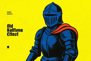 Old Halftone Design Effect