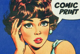 Comic Halftone Print Effect