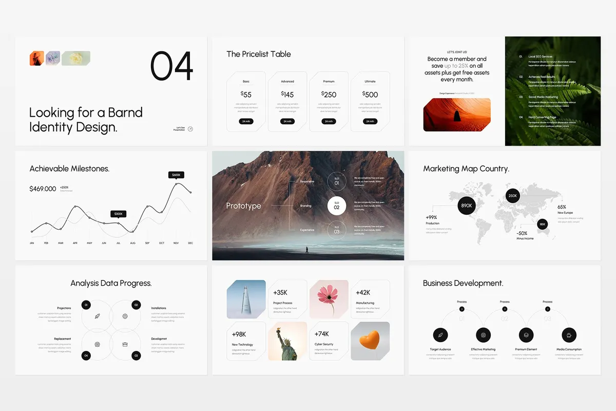 Humle Presentation Template Design