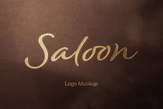 Foil Press Logo Mockup