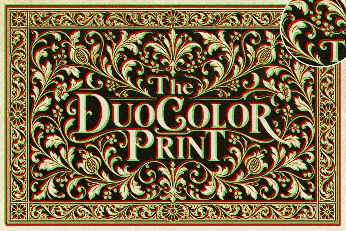 Duo Color Print Effect