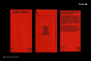 Rectangular Envelope Mockup