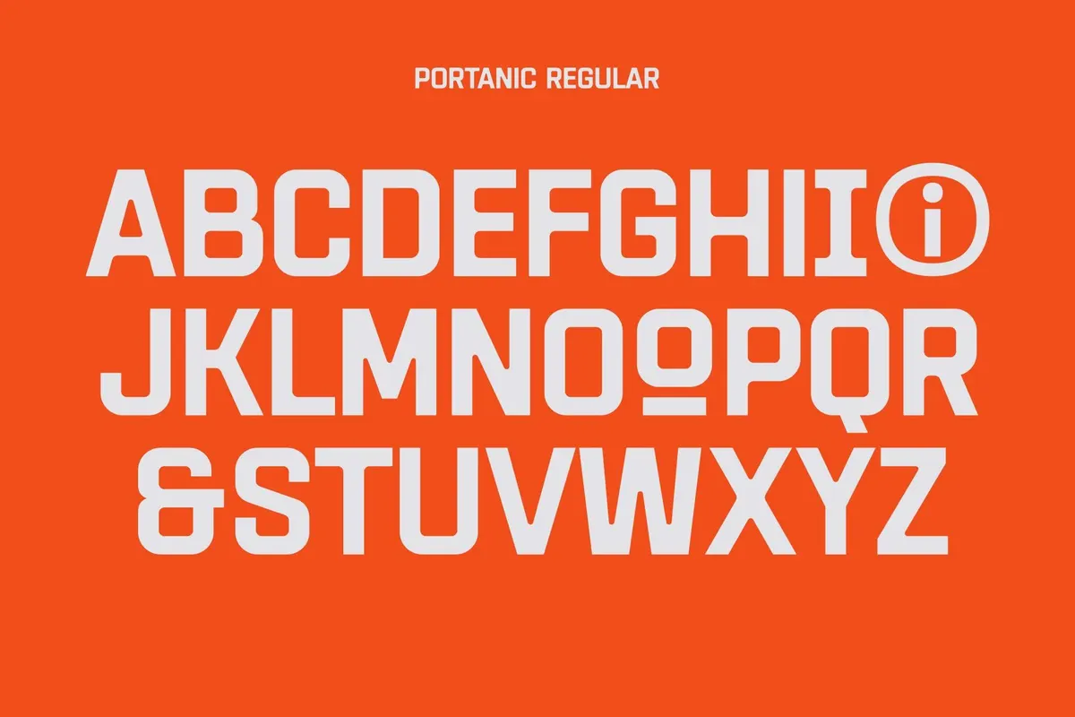 HF Portanic All Caps Typeface