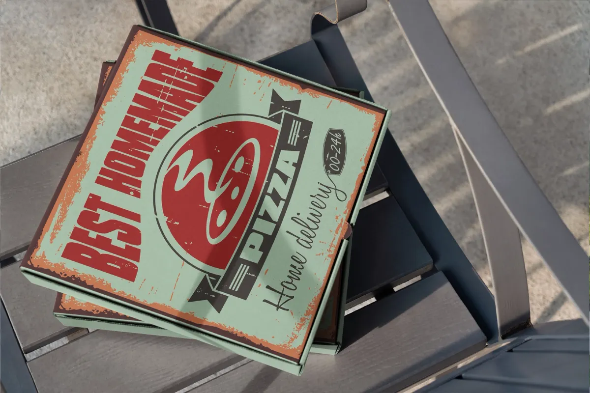 Pizza Box Mockups Set