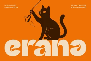 Erana Grotesk – Bold Sans Serif Font