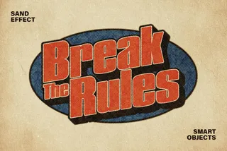 Retro Printing Text & Logo Effect