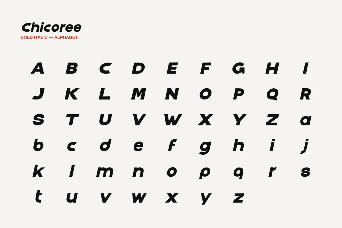 Chicoree - 1950s Font