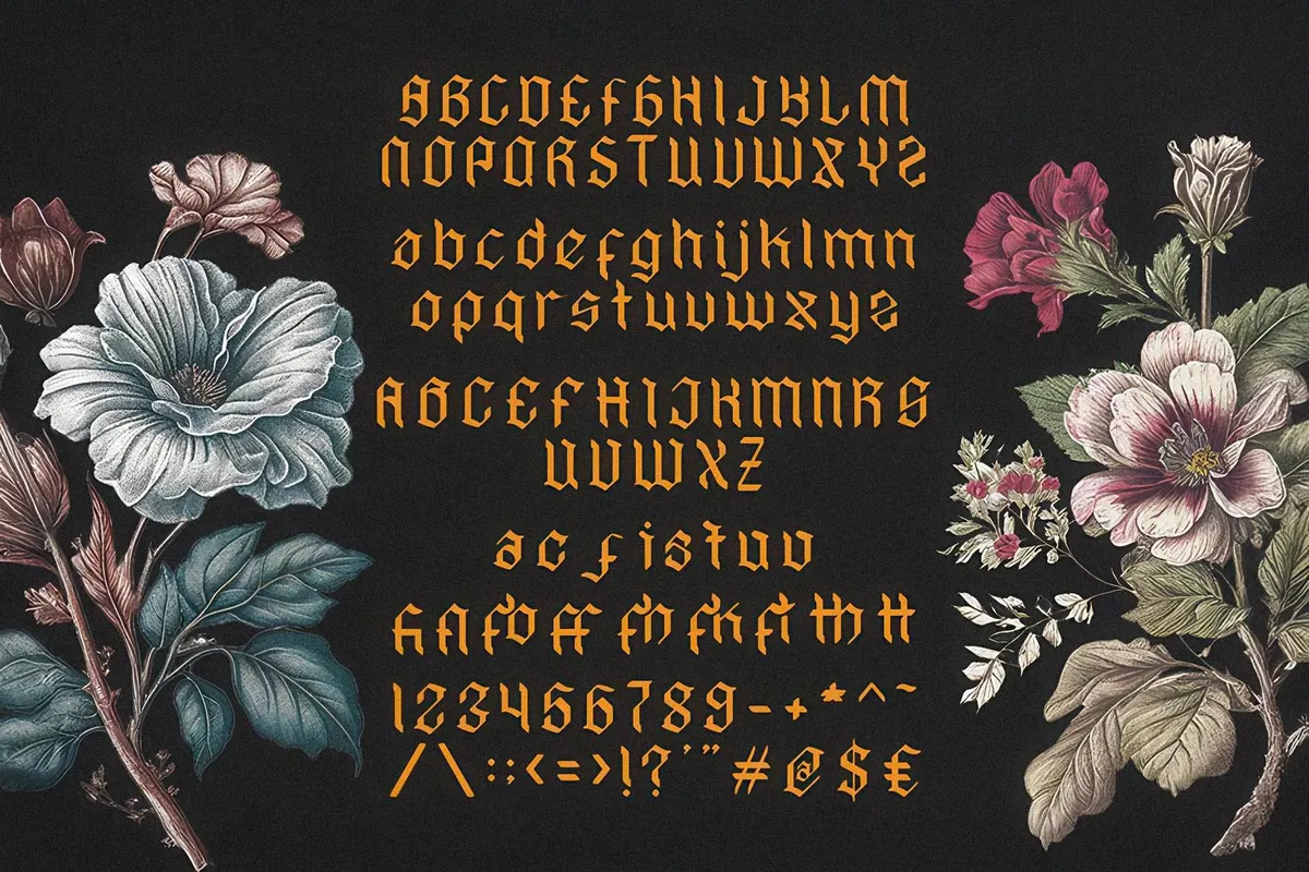 Hyacinth - Modern Blackletter Font